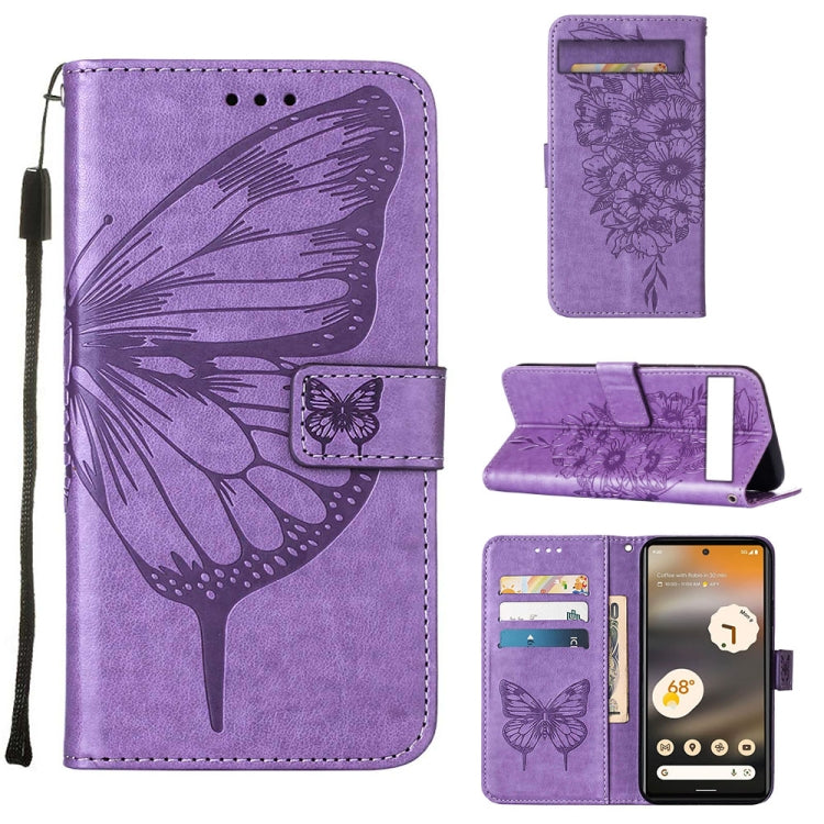 Embossed Butterfly Flip Leather Phone Case, For Tecno Pop 6 Pro, For Tecno Pova 4 LG7N, For Tecno Pova 4 Pro LG8N, For Tecno Pova Neo 2 LG6N, For Google Pixel 7a, For Samsung Galaxy A04e
