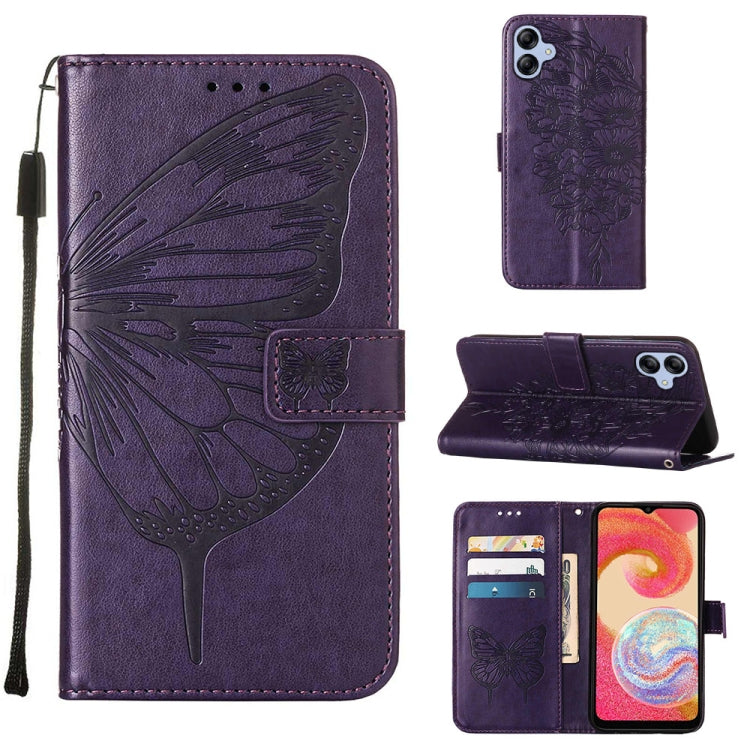 Embossed Butterfly Flip Leather Phone Case, For Tecno Pop 6 Pro, For Tecno Pova 4 LG7N, For Tecno Pova 4 Pro LG8N, For Tecno Pova Neo 2 LG6N, For Google Pixel 7a, For Samsung Galaxy A04e
