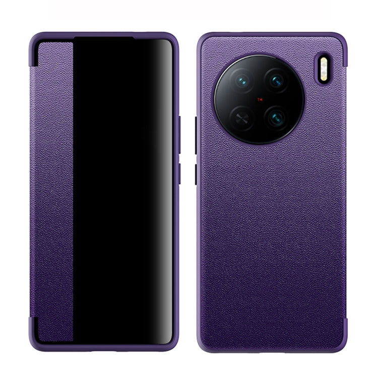Magnetic Side Window View Shockproof Horizontal Flip Leather Case, For vivo X90 Pro+, For Xiaomi 13, For vivo X90