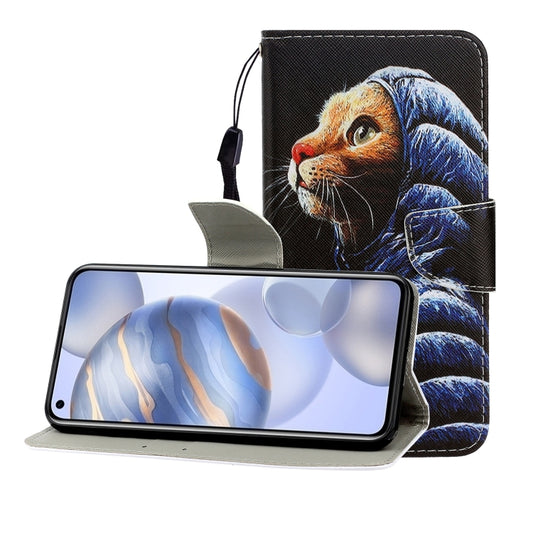Colored Drawing Horizontal Flip Leather Case with Holder & Card Slot & Wallet, For Huawei Honor 30 Pro, For Huawei Honor Play 4T Pro, For Huawei Honor Play 3 / Enjoy 10