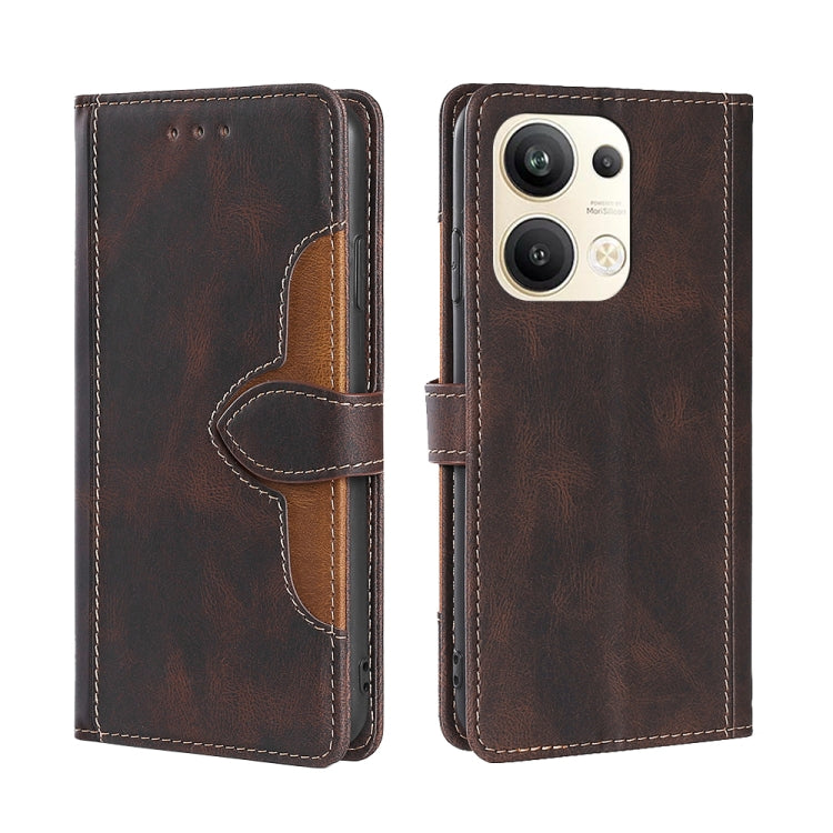 Skin Feel Magnetic Buckle Leather Phone Case, For OPPO Reno9 5G / Reno9 Pro 5G, For OPPO Reno9 Pro+ 5G, For Realme 10 Pro 5G, For Realme 10 Pro+ 5G, For vivo X90 Pro 5G