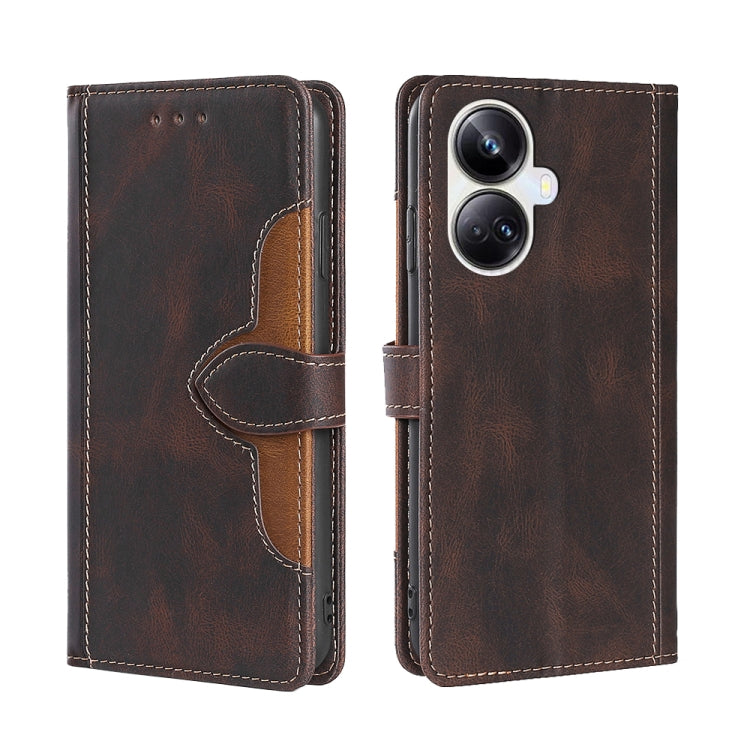 Skin Feel Magnetic Buckle Leather Phone Case, For OPPO Reno9 5G / Reno9 Pro 5G, For OPPO Reno9 Pro+ 5G, For Realme 10 Pro 5G, For Realme 10 Pro+ 5G, For vivo X90 Pro 5G