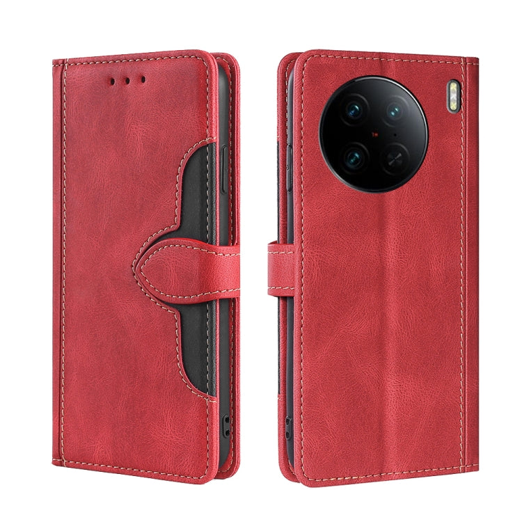 Skin Feel Magnetic Buckle Leather Phone Case, For OPPO Reno9 5G / Reno9 Pro 5G, For OPPO Reno9 Pro+ 5G, For Realme 10 Pro 5G, For Realme 10 Pro+ 5G, For vivo X90 Pro 5G