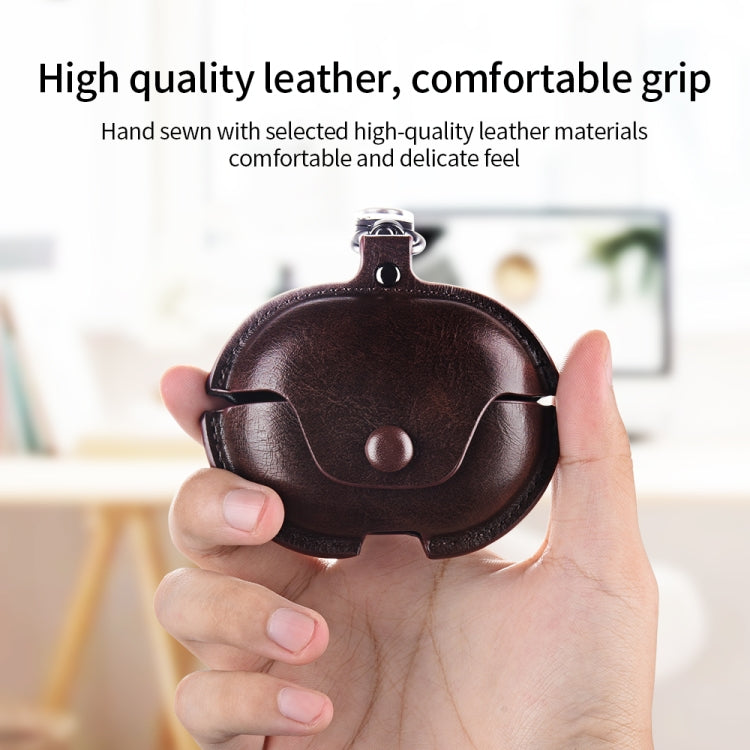 Business Leather Earphone Protective Case with Hook, For Huawei FreeBuds Pro 2, For Huawei FreeBuds Pro, For Huawei FreeBuds 4i / 5i, For Huawei FreeBuds 4 / 4E, For Huawei FreeBuds 4