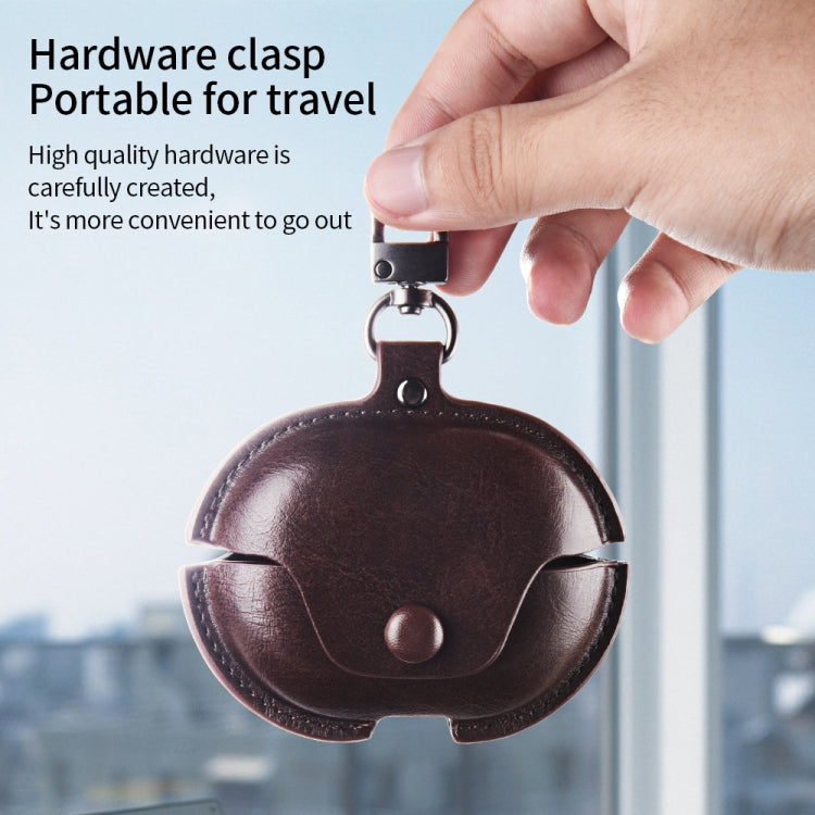 Business Leather Earphone Protective Case with Hook, For Huawei FreeBuds Pro 2, For Huawei FreeBuds Pro, For Huawei FreeBuds 4i / 5i, For Huawei FreeBuds 4 / 4E, For Huawei FreeBuds 4