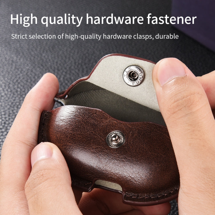 Business Leather Earphone Protective Case with Hook, For Huawei FreeBuds Pro 2, For Huawei FreeBuds Pro, For Huawei FreeBuds 4i / 5i, For Huawei FreeBuds 4 / 4E, For Huawei FreeBuds 4