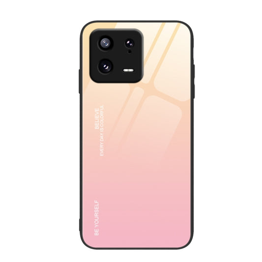 Gradient Color Glass Phone Case, For Xiaomi 13, For Xiaomi 13 Pro, For Xiaomi Redmi A1+, For OPPO A1 Pro