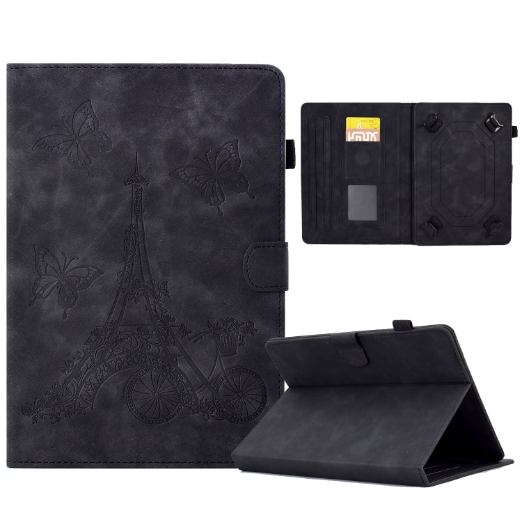 Tower Embossed Leather Tablet Case, For 7 inch Tablets, For 8 inch Tablets, For 10 inch Tablets, For Samsung Galaxy Tab A7 Lite, For Samsung Galaxy Tab A 8.0 2019 T290, For Samsung Galaxy Tab A 10.1 2019 T510, For Huawei MediaPad T3 10                 ...