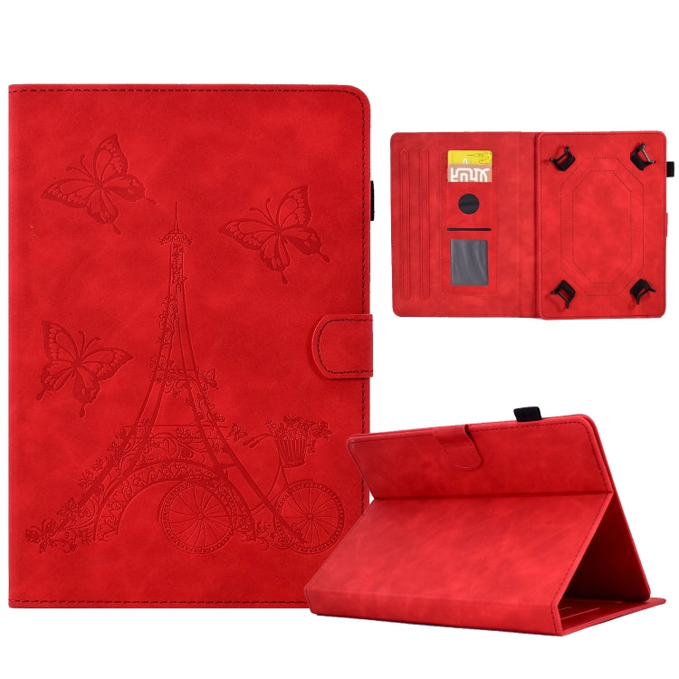 Tower Embossed Leather Tablet Case, For 7 inch Tablets, For 8 inch Tablets, For 10 inch Tablets, For Samsung Galaxy Tab A7 Lite, For Samsung Galaxy Tab A 8.0 2019 T290, For Samsung Galaxy Tab A 10.1 2019 T510, For Huawei MediaPad T3 10                 ...