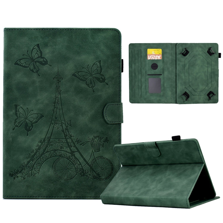Tower Embossed Leather Tablet Case, For 7 inch Tablets, For 8 inch Tablets, For 10 inch Tablets, For Samsung Galaxy Tab A7 Lite, For Samsung Galaxy Tab A 8.0 2019 T290, For Samsung Galaxy Tab A 10.1 2019 T510, For Huawei MediaPad T3 10                 ...