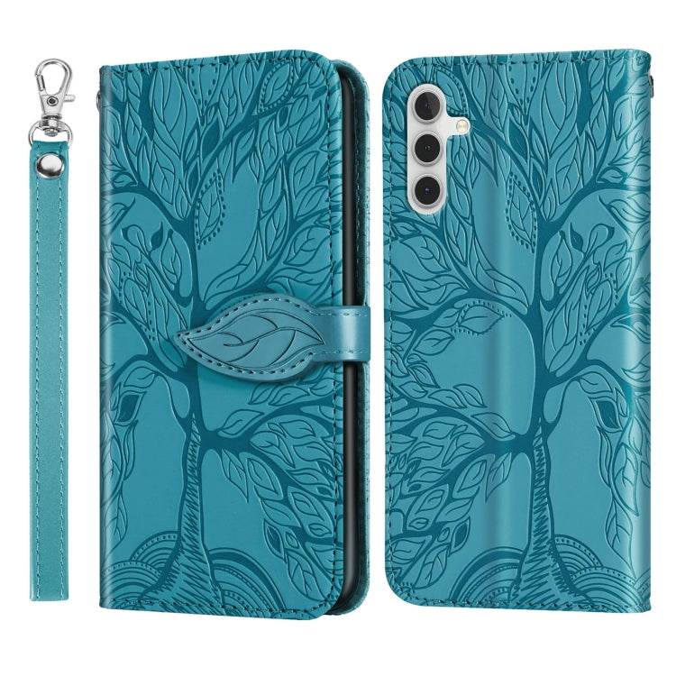Life Tree Embossing Pattern Leather Phone Case, For Samsung Galaxy A24 5G, For Samsung Galaxy A54 5G, For Samsung Galaxy A34 5G, For Xiaomi Redmi A1, For Xiaomi 13, For Xiaomi 13 Pro, For Xiaomi 12T