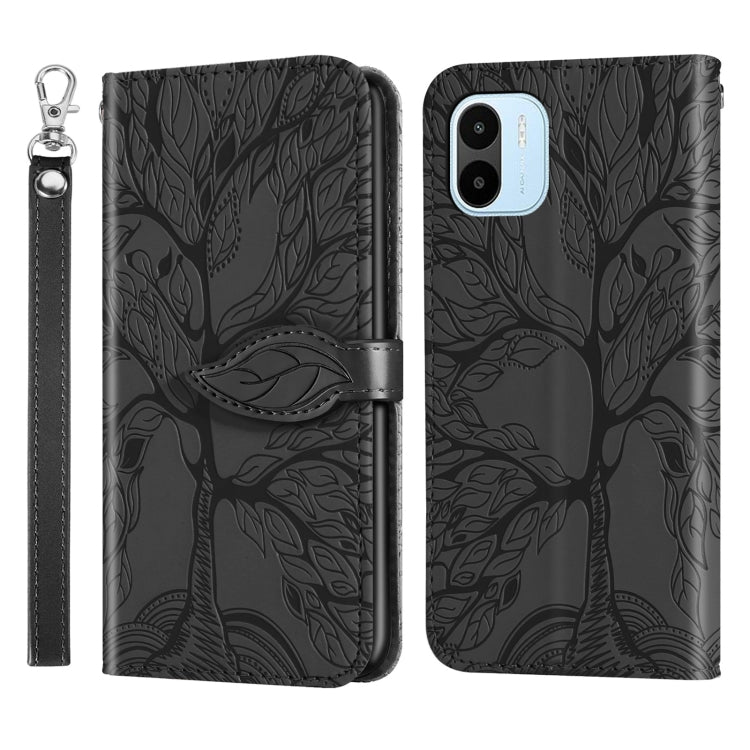 Life Tree Embossing Pattern Leather Phone Case, For Samsung Galaxy A24 5G, For Samsung Galaxy A54 5G, For Samsung Galaxy A34 5G, For Xiaomi Redmi A1, For Xiaomi 13, For Xiaomi 13 Pro, For Xiaomi 12T
