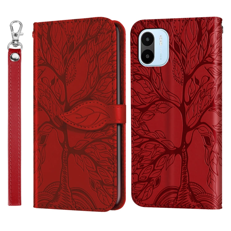Life Tree Embossing Pattern Leather Phone Case, For Samsung Galaxy A24 5G, For Samsung Galaxy A54 5G, For Samsung Galaxy A34 5G, For Xiaomi Redmi A1, For Xiaomi 13, For Xiaomi 13 Pro, For Xiaomi 12T