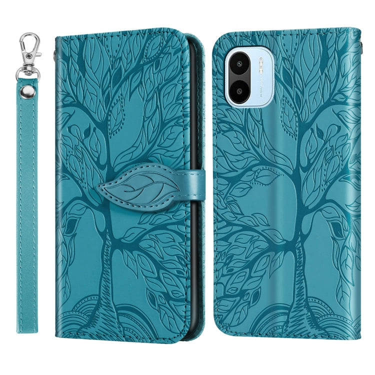 Life Tree Embossing Pattern Leather Phone Case, For Samsung Galaxy A24 5G, For Samsung Galaxy A54 5G, For Samsung Galaxy A34 5G, For Xiaomi Redmi A1, For Xiaomi 13, For Xiaomi 13 Pro, For Xiaomi 12T
