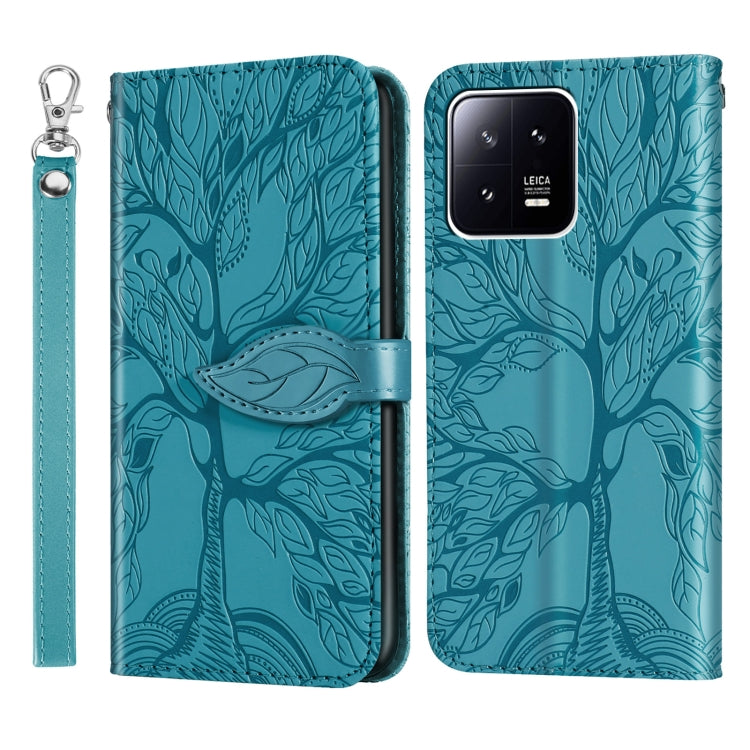 Life Tree Embossing Pattern Leather Phone Case, For Samsung Galaxy A24 5G, For Samsung Galaxy A54 5G, For Samsung Galaxy A34 5G, For Xiaomi Redmi A1, For Xiaomi 13, For Xiaomi 13 Pro, For Xiaomi 12T