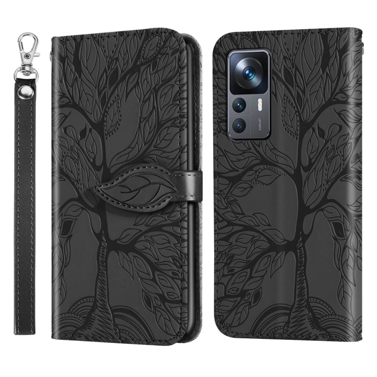 Life Tree Embossing Pattern Leather Phone Case, For Samsung Galaxy A24 5G, For Samsung Galaxy A54 5G, For Samsung Galaxy A34 5G, For Xiaomi Redmi A1, For Xiaomi 13, For Xiaomi 13 Pro, For Xiaomi 12T