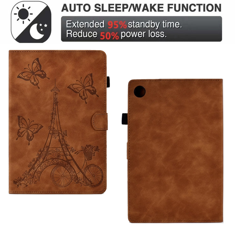Tower Embossed Leather Smart Tablet Case, For Samsung Galaxy Tab A8 10.5 2021 X205, For iPad 10.2 2021/2020/2019 / 10.5 2019/2017, For iPad 10th Gen 10.9 2022, For iPad Air / Air 2 / 9.7 2017 / 9.7 2018, For iPad mini 5 / 4 / 3 / 2 / 1                 ...