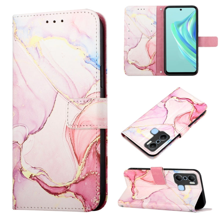 PT003 Marble Pattern Flip Leather Phone Case, For Infinix Hot 20 4G X6826, For Infinix Hot 20 5G X666 X66B, For Infinix Hot 20 Play, For Infinix Hot 20S / 20 Pro X6827, For Infinix Smart 7 X6515, For Tecno Pop 6 Pro, For Tecno Pova 4 LG7N              ...