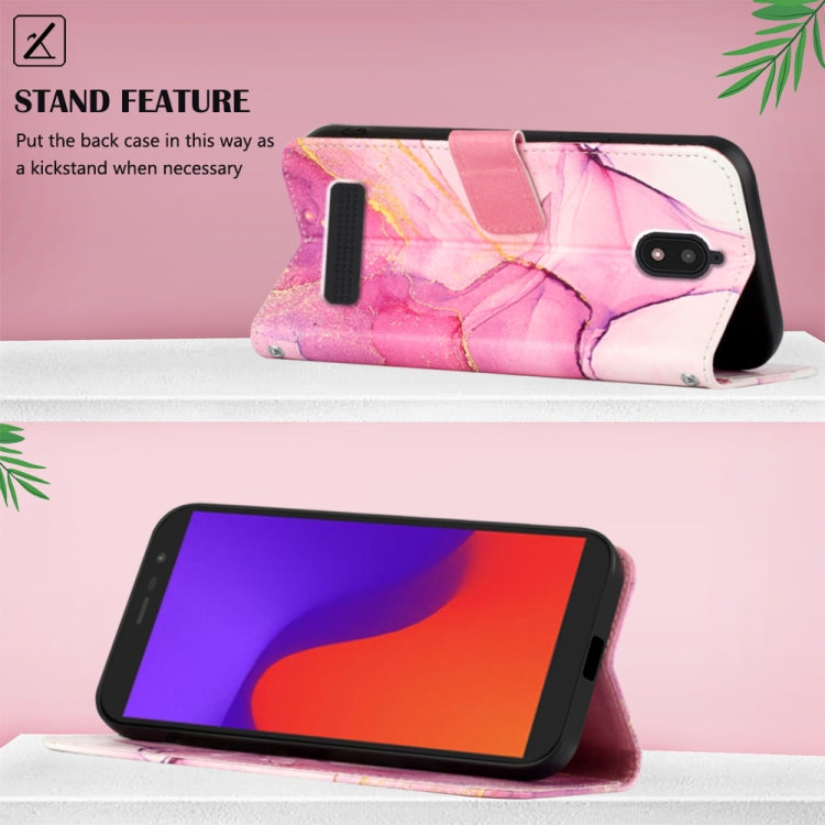 PT003 Marble Pattern Flip Leather Phone Case, For BLU View 2 2020 / 2022, For Google Pixel 7a, For Samsung Galaxy A04e