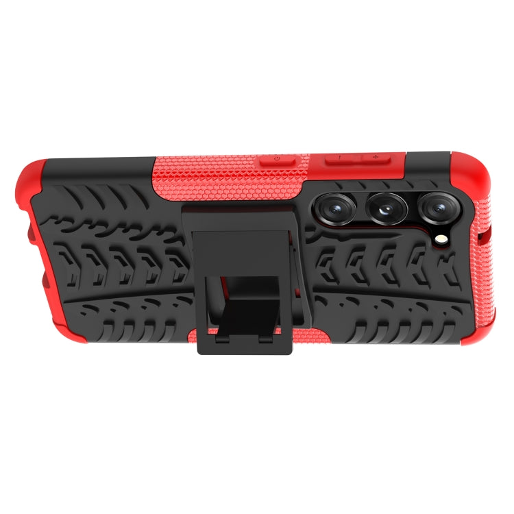 Tire Texture TPU + PC Phone Case with Holder, For Samsung Galaxy S23 5G, For Xiaomi Poco M4 / M5, For Xiaomi Poco M5