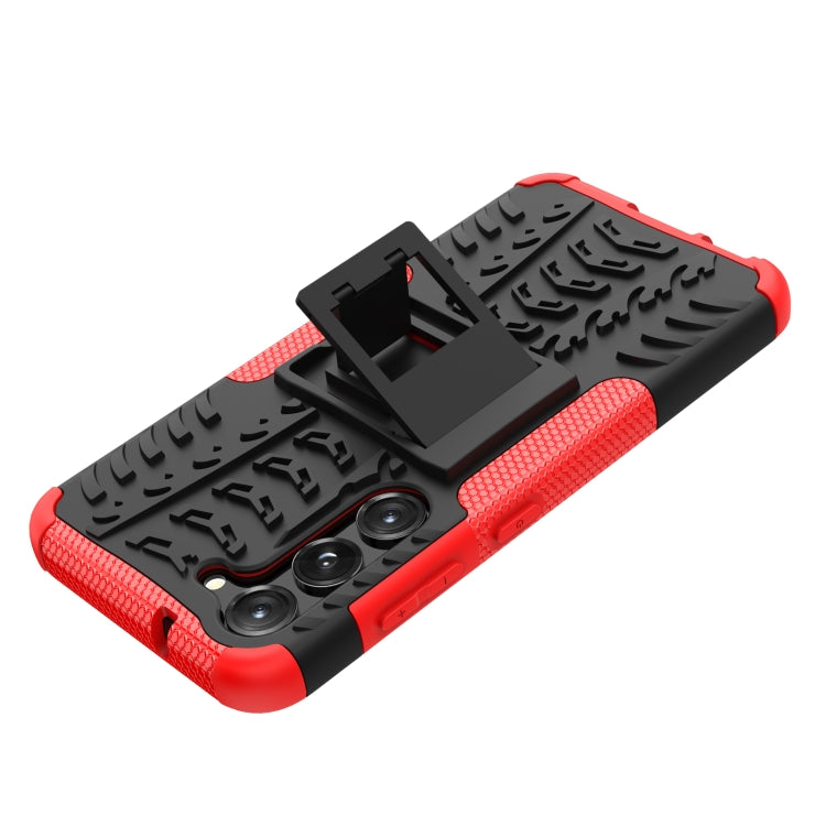 Tire Texture TPU + PC Phone Case with Holder, For Samsung Galaxy S23 5G, For Xiaomi Poco M4 / M5, For Xiaomi Poco M5