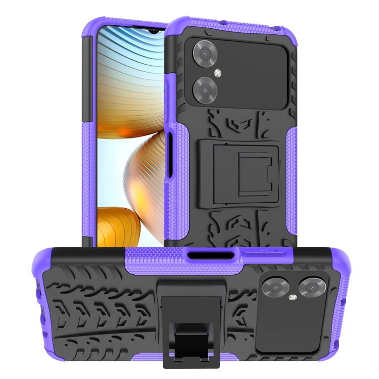 Tire Texture TPU + PC Phone Case with Holder, For Xiaomi Redmi A1 4G, For Samsung Galaxy S23 5G, For Xiaomi Poco M4 / M5, For Xiaomi Poco M5