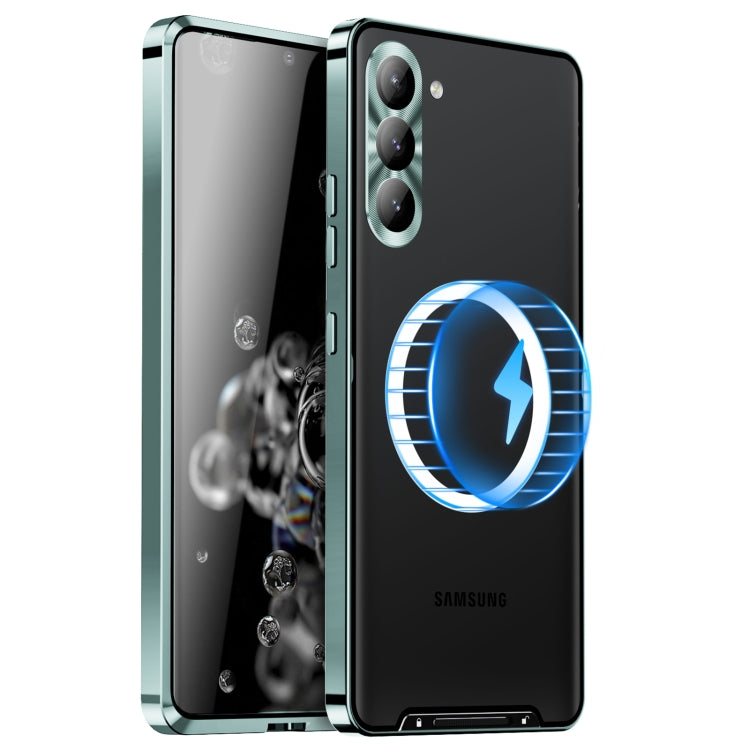 MagSafe Magnetic Frosted Metal Phone Case, For Samsung Galaxy S23 Ultra 5G, For Samsung Galaxy S23 5G