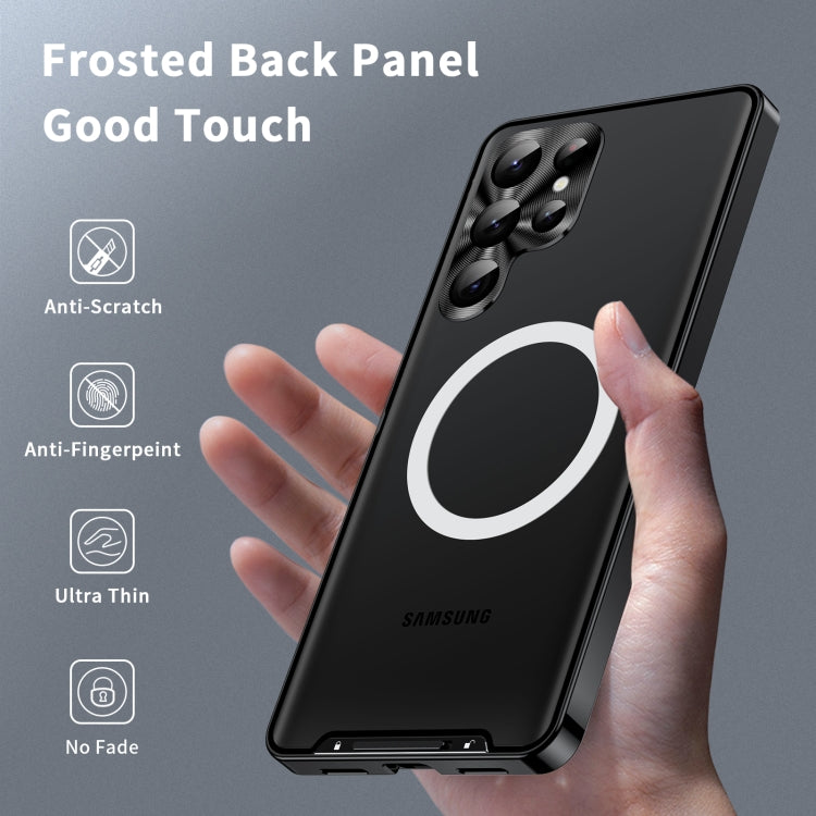 MagSafe Magnetic Frosted Metal Phone Case, For Samsung Galaxy S23 Ultra 5G, For Samsung Galaxy S23 5G
