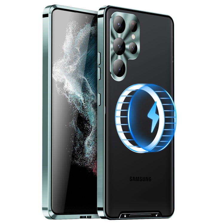 MagSafe Magnetic Frosted Metal Phone Case, For Samsung Galaxy S23 Ultra 5G, For Samsung Galaxy S23 5G