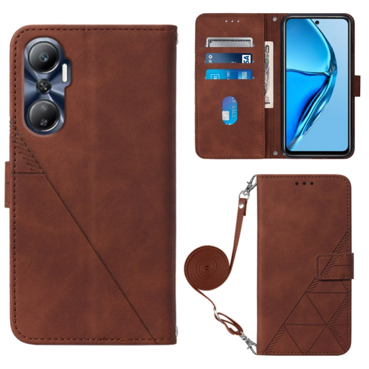 Crossbody 3D Embossed Flip Leather Phone Case, For Infinix Hot 20 4G, For Infinix Hot 20 5G, For Infinix Hot 20 Play, For Infinix Hot 20S/20 Pro, For Infinix Smart 7