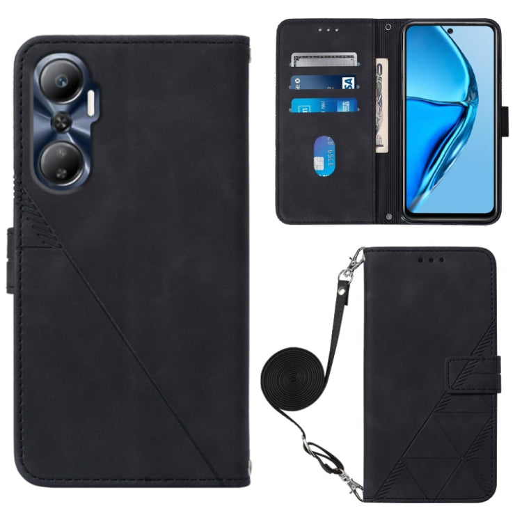 Crossbody 3D Embossed Flip Leather Phone Case, For Infinix Hot 20 4G, For Infinix Hot 20 5G, For Infinix Hot 20 Play, For Infinix Hot 20S/20 Pro, For Infinix Smart 7