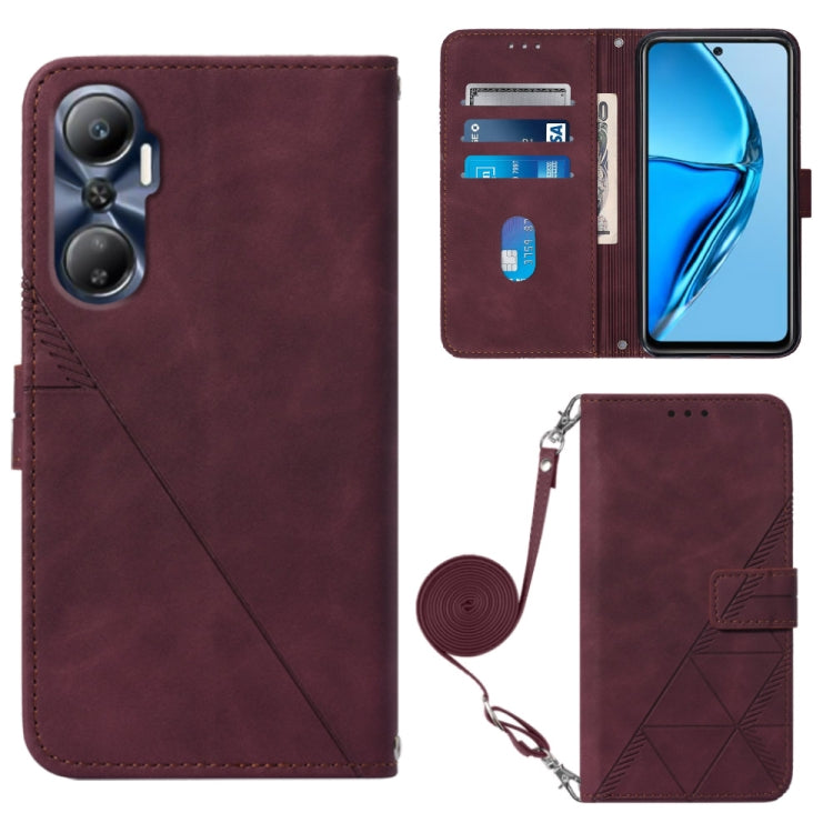 Crossbody 3D Embossed Flip Leather Phone Case, For Infinix Hot 20 4G, For Infinix Hot 20 5G, For Infinix Hot 20 Play, For Infinix Hot 20S/20 Pro, For Infinix Smart 7
