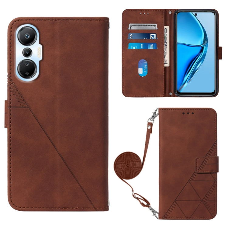 Crossbody 3D Embossed Flip Leather Phone Case, For Infinix Hot 20 4G, For Infinix Hot 20 5G, For Infinix Hot 20 Play, For Infinix Hot 20S/20 Pro, For Infinix Smart 7