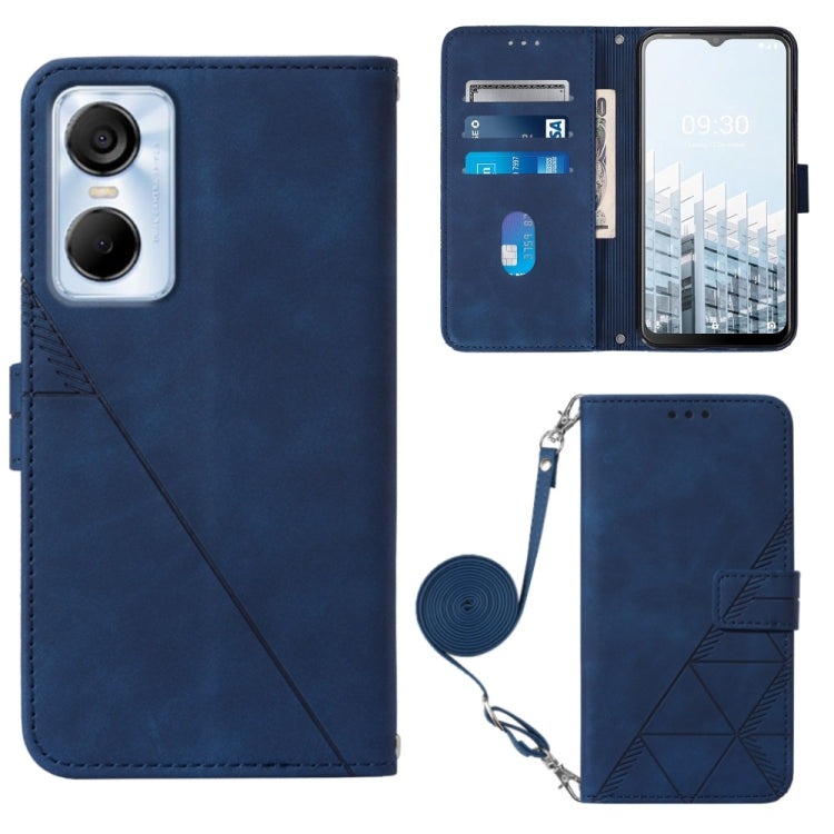 Crossbody 3D Embossed Flip Leather Phone Case, For Tecno Pop 6 Pro, For Tecno Pova 4, For Tecno Pova 4 Pro, For Tecno Pova Neo 2, For Google Pixel 7a, For Samsung Galaxy A04e