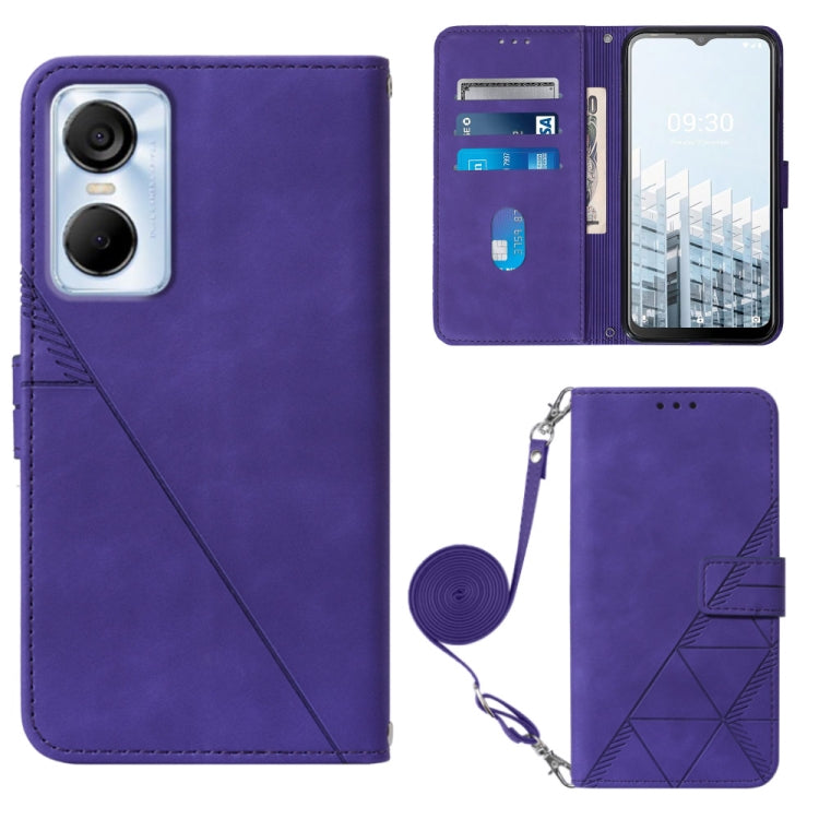 Crossbody 3D Embossed Flip Leather Phone Case, For Tecno Pop 6 Pro, For Tecno Pova 4, For Tecno Pova 4 Pro, For Tecno Pova Neo 2, For Google Pixel 7a, For Samsung Galaxy A04e