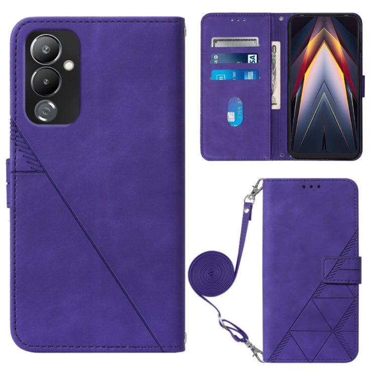 Crossbody 3D Embossed Flip Leather Phone Case, For Tecno Pop 6 Pro, For Tecno Pova 4, For Tecno Pova 4 Pro, For Tecno Pova Neo 2, For Google Pixel 7a, For Samsung Galaxy A04e