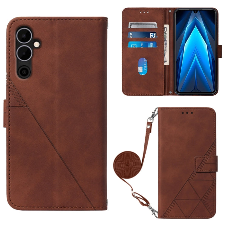 Crossbody 3D Embossed Flip Leather Phone Case, For Tecno Pop 6 Pro, For Tecno Pova 4, For Tecno Pova 4 Pro, For Tecno Pova Neo 2, For Google Pixel 7a, For Samsung Galaxy A04e