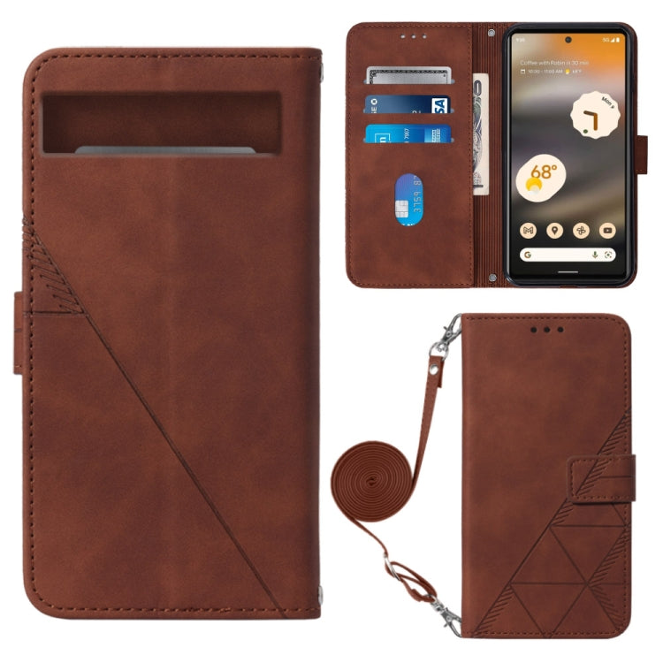 Crossbody 3D Embossed Flip Leather Phone Case, For Moxee m2160, For Tecno Pop 6 Pro, For Tecno Pova 4, For Tecno Pova 4 Pro, For Tecno Pova Neo 2, For Google Pixel 7a, For Samsung Galaxy A04e