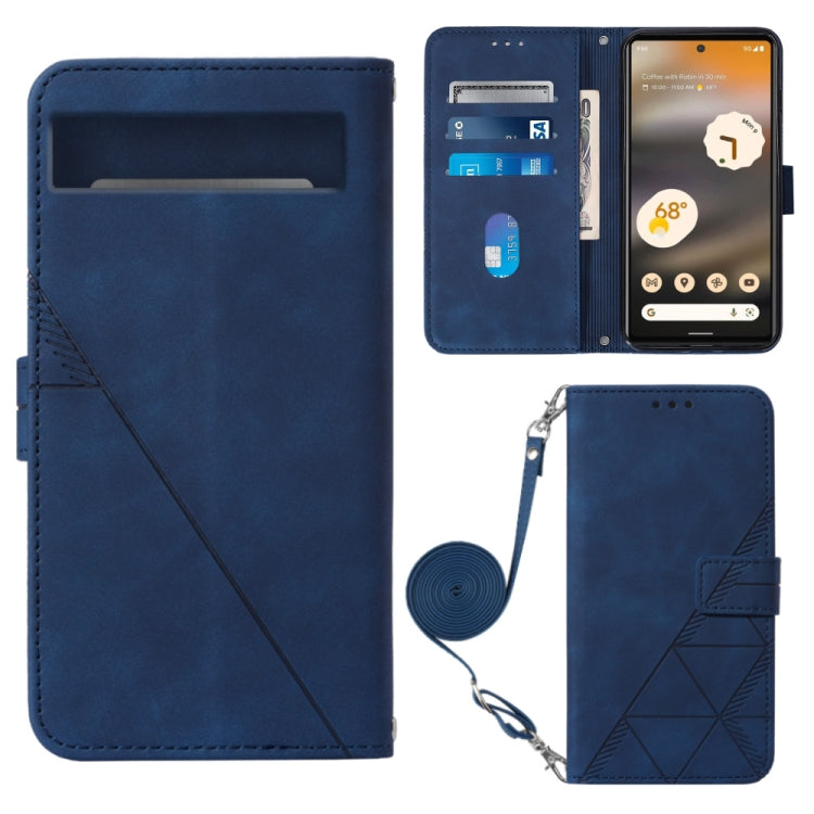 Crossbody 3D Embossed Flip Leather Phone Case, For Moxee m2160, For Tecno Pop 6 Pro, For Tecno Pova 4, For Tecno Pova 4 Pro, For Tecno Pova Neo 2, For Google Pixel 7a, For Samsung Galaxy A04e