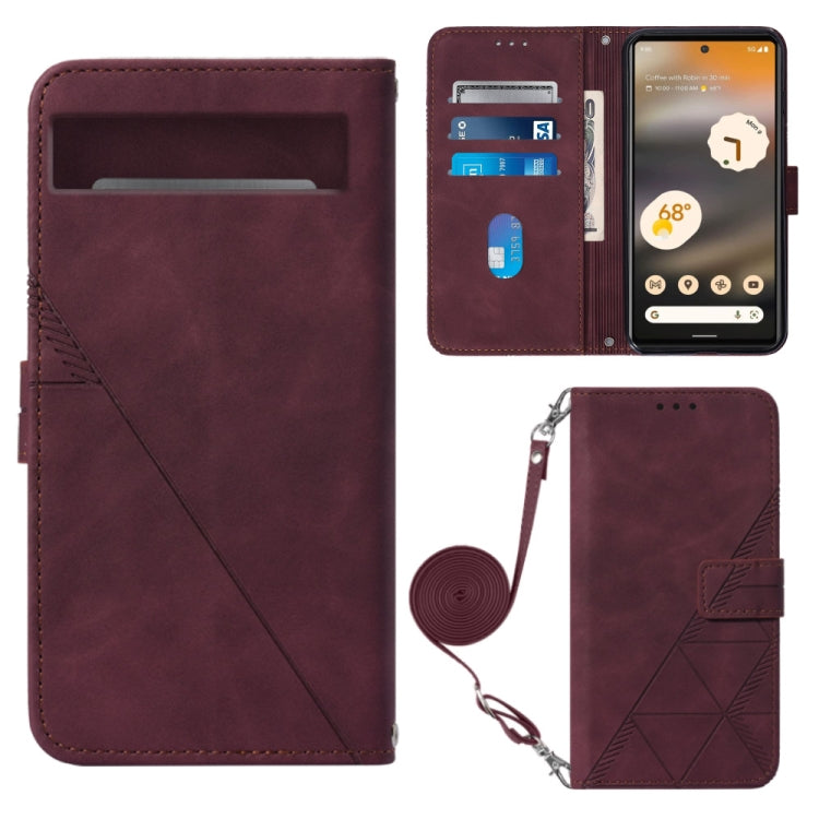 Crossbody 3D Embossed Flip Leather Phone Case, For Moxee m2160, For Tecno Pop 6 Pro, For Tecno Pova 4, For Tecno Pova 4 Pro, For Tecno Pova Neo 2, For Google Pixel 7a, For Samsung Galaxy A04e