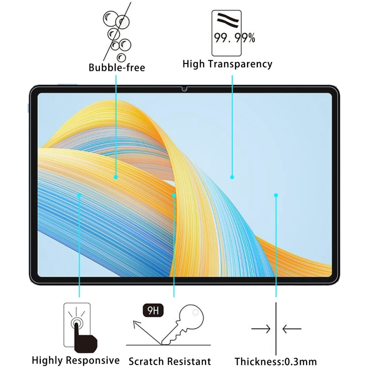 For Honor Pad 10 / Pad V8 Pro / Pad 9 9H 2.5D Explosion-proof Tempered Tablet Glass Film, For Honor Pad 10 / Pad V8 Pro / Pad 9 (1 PC)