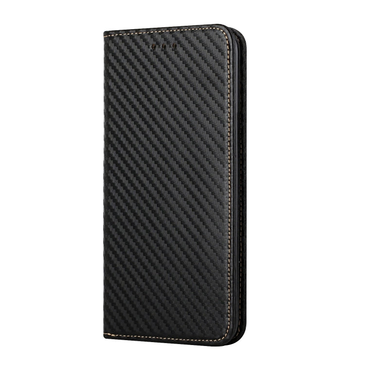 Carbon Fiber Texture Flip Holder Leather Phone Case, For Samsung Galaxy A34, For Samsung Galaxy A54