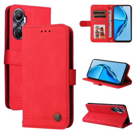 Skin Feel Life Tree Metal Button Leather Phone Case, For Infinix Hot 20 4G, For Infinix Hot 20s, For Infinix Note 12 / G96
