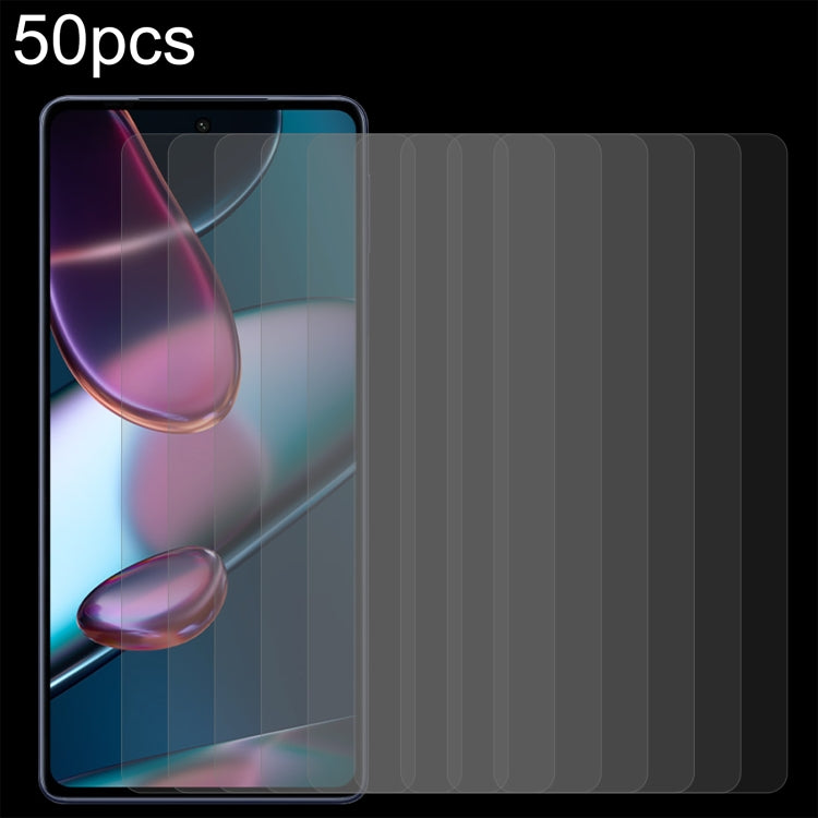 50pcs 0.26mm 9H 2.5D Tempered Glass Film, For Blackview BV5200 Pro (50 PCS), For Motorola Moto Edge+ 2023 (50 PCS), For Motorola Moto G 5G 2023 (50 PCS), For Infinix Hot 20 Pro (50 PCS)