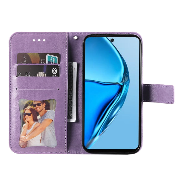 7-petal Flowers Embossing Leather Phone Case, For Infinix Hot 20 4G, For Infinix Hot 20s, For Infinix Note 12 / G96