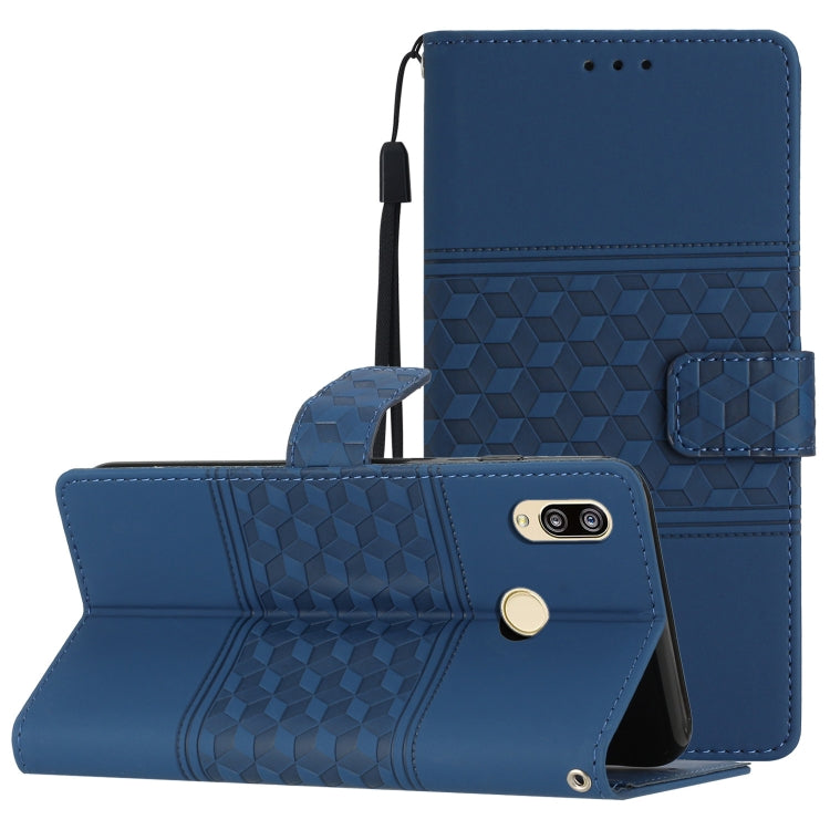 Diamond Embossed Skin Feel Leather Phone Case with Lanyard, For Huawei P20 Lite, For Huawei P20 Pro, For Huawei P30, For Huawei P30 Lite, For Huawei P30 Pro, For Huawei P40, For Huawei P40 Lite, For Huawei P40 Pro