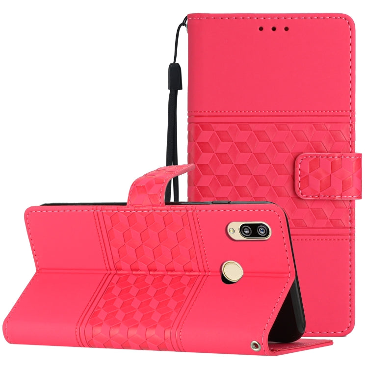 Diamond Embossed Skin Feel Leather Phone Case with Lanyard, For Huawei P20 Lite, For Huawei P20 Pro, For Huawei P30, For Huawei P30 Lite, For Huawei P30 Pro, For Huawei P40, For Huawei P40 Lite, For Huawei P40 Pro