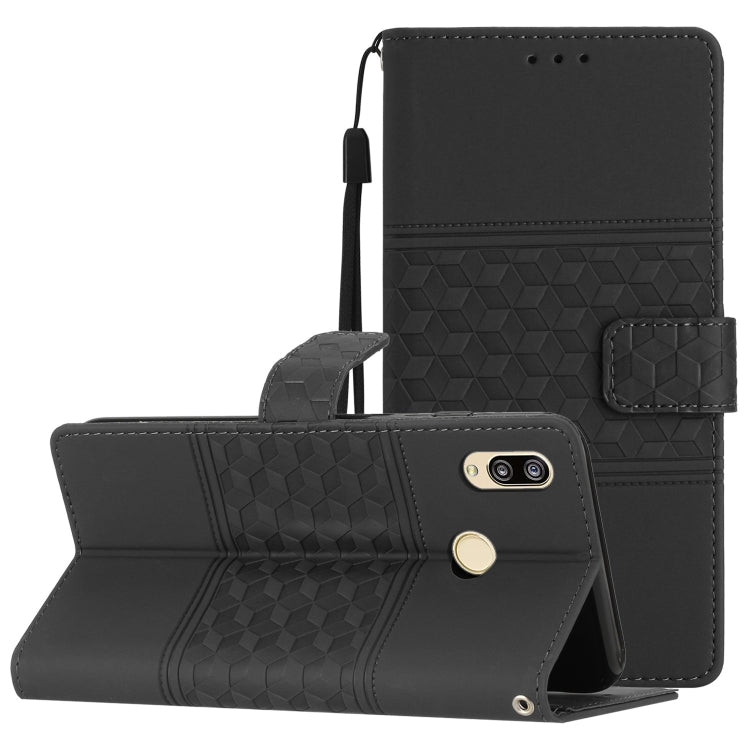 Diamond Embossed Skin Feel Leather Phone Case with Lanyard, For Huawei P20 Lite, For Huawei P20 Pro, For Huawei P30, For Huawei P30 Lite, For Huawei P30 Pro, For Huawei P40, For Huawei P40 Lite, For Huawei P40 Pro