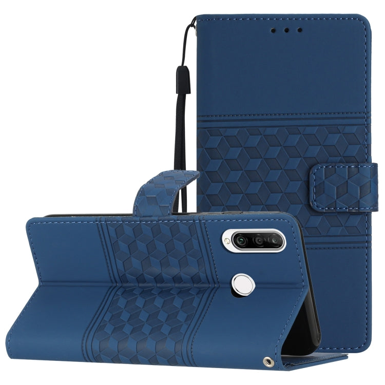 Diamond Embossed Skin Feel Leather Phone Case with Lanyard, For Huawei P20 Lite, For Huawei P20 Pro, For Huawei P30, For Huawei P30 Lite, For Huawei P30 Pro, For Huawei P40, For Huawei P40 Lite, For Huawei P40 Pro