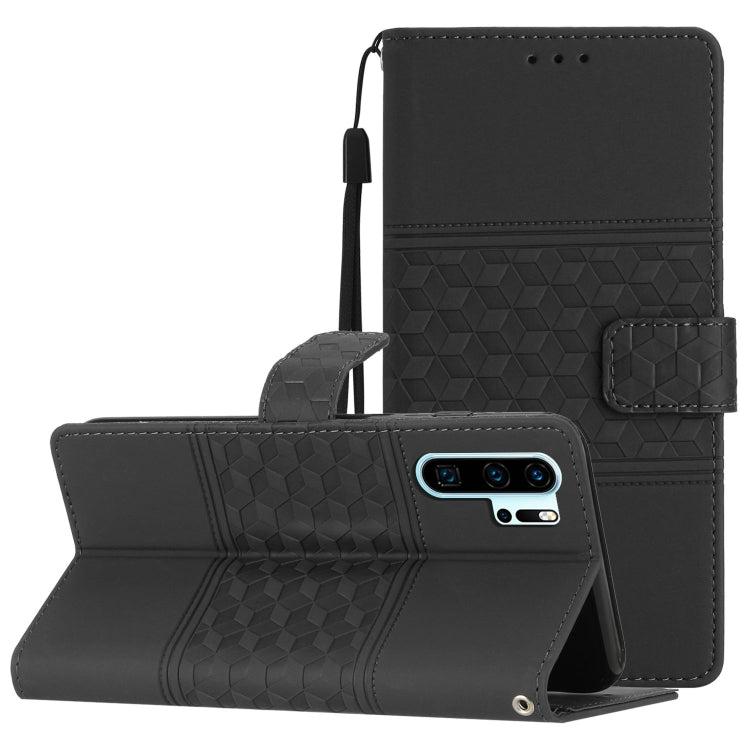 Diamond Embossed Skin Feel Leather Phone Case with Lanyard, For Huawei P20 Lite, For Huawei P20 Pro, For Huawei P30, For Huawei P30 Lite, For Huawei P30 Pro, For Huawei P40, For Huawei P40 Lite, For Huawei P40 Pro
